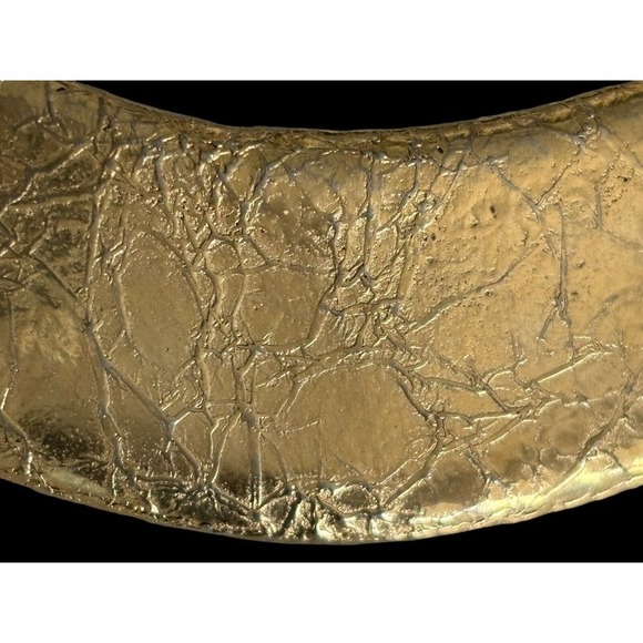 Frederick Mosell SIgned Retro Goldtone Runway Collar Necklace - Picture 4 of 10